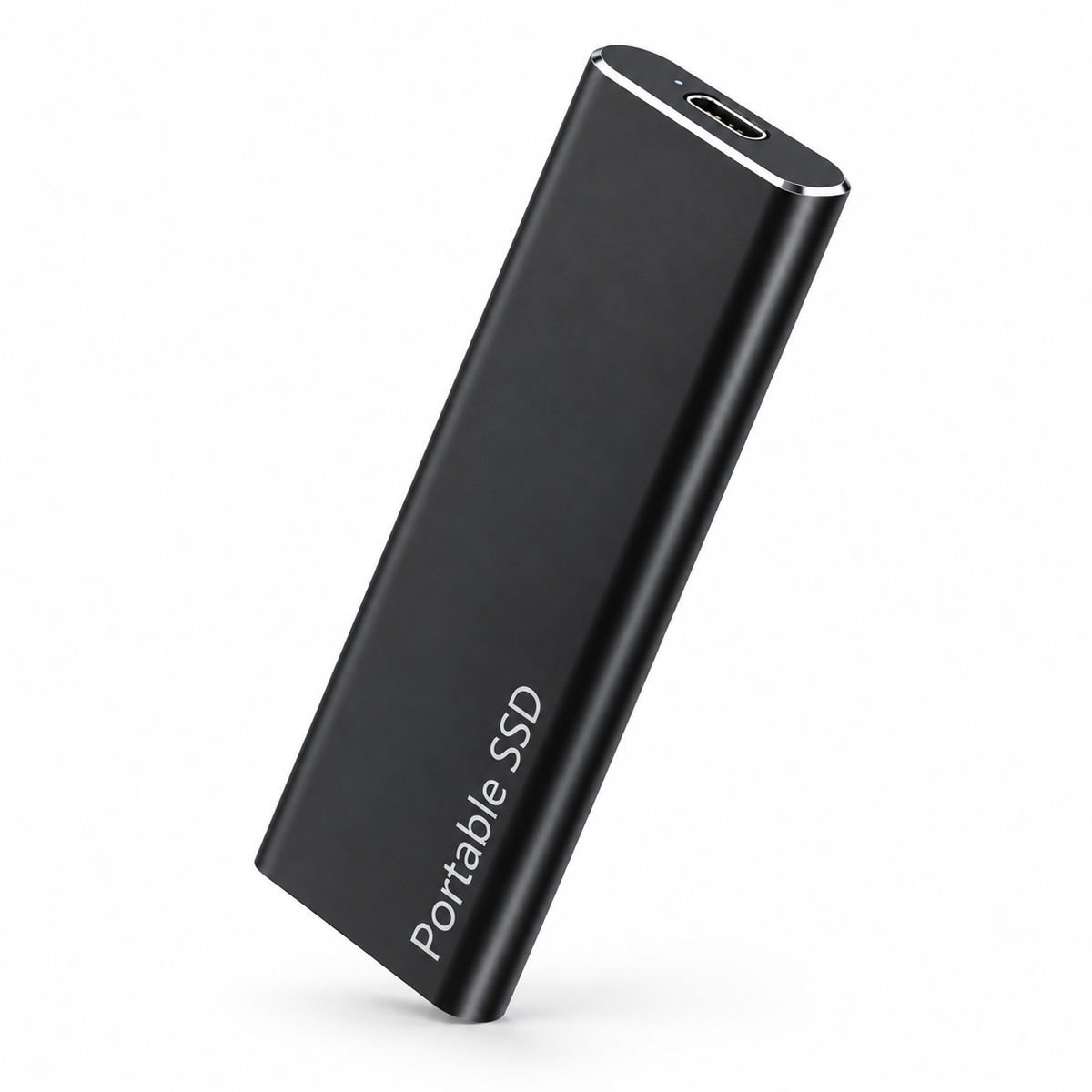 1TB Ekstern SSD | USB-C Tilslutning & Aluminiumlegering | Kompakt Plug-and-Play Solid-State-Drev Til Datalagring & Overførsel | Vanero