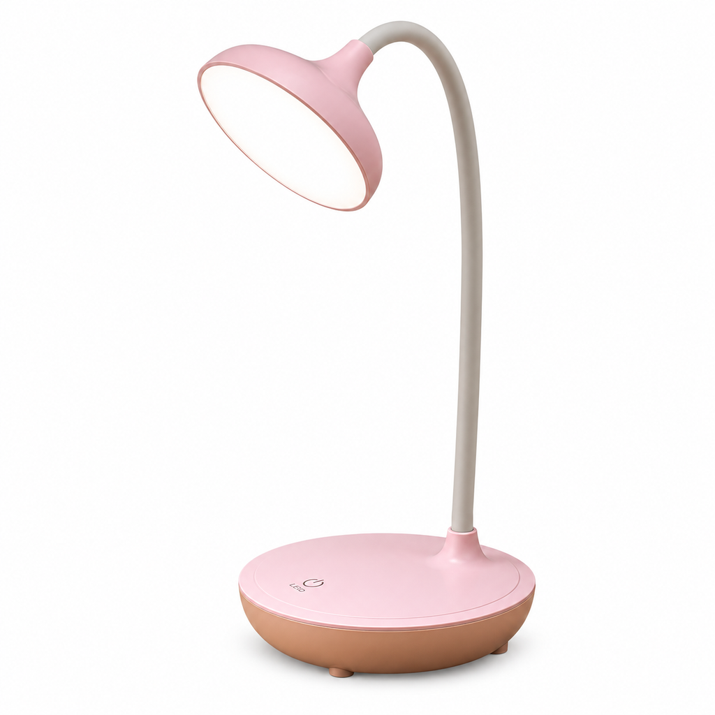 Genopladelig LED Bordlampe | Touch-Betjening & 3 Lystilstande | USB-Opladelig Dæmpbar Lampe Med 1200mAh Batteri | Vanero