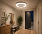 Loftventilator | LED Loftventilator Med E27 Fatning Og Fjernbetjening | Indendørs Belysning Og Luftcirkulation | Vanero