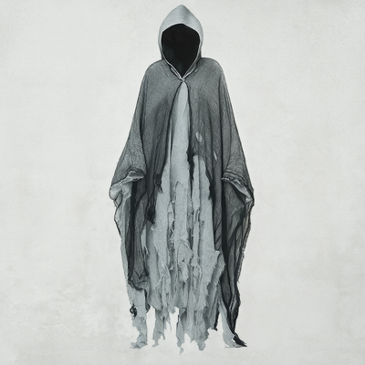 Terrifying Skeleton Halloween Cloak with Hood | Uhyggelig Udklædning til Halloween | Vanero