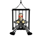 Halloween Skelet Fange Dekoration | Bevægelsesaktiveret Lyd & Bevægelse | Batteridrevet | Vanero
