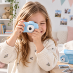 Mini Digitalkamera Til Børn | 2,0-Tommer LCD & 720P Video | ABS-Silikone Kamera Med Filtre, Timer & Serieoptagelse | Vanero