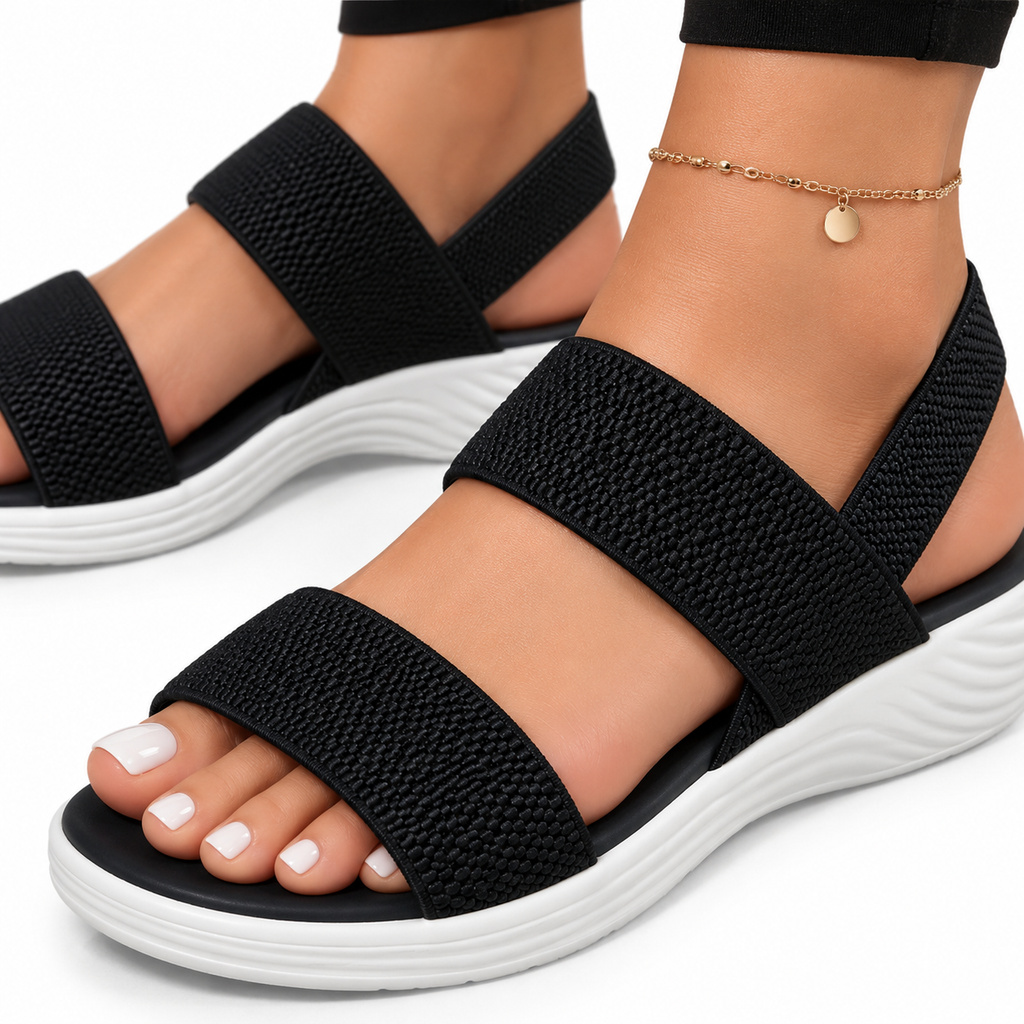Dame Kilehælssandaler | Syntetisk Overdel & Justerbare Remme | Sandaler Med Gummisål Til Hverdag, Ferie & Sommerbrug | Vanero
