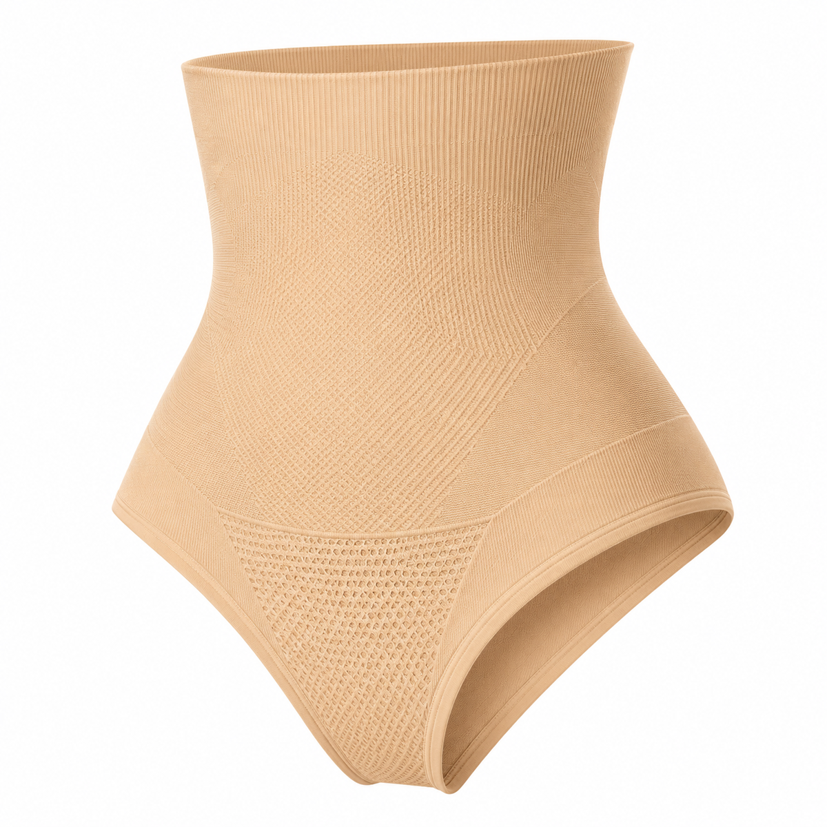 Højtaljede Shapewear-Trusser Til Dame | Nylon & Elastan | Sømløse Strikkede Trusser Med Moderat Kompression | Vanero