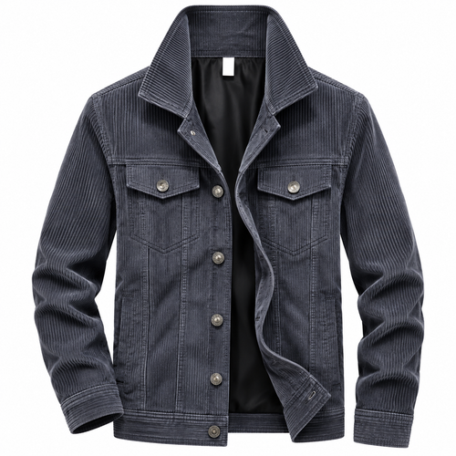 Cordjakke Til Dame | Ribbet Struktur & Overshirt-Design | Struktureret Jakke Til Hverdag, Fritid & Lag-På-Lag Brug | Vanero