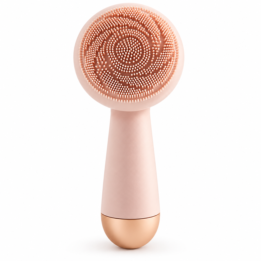 4-i-1 Elektrisk Ansigtsrenser | Soniske Vibrationer & Silikonekontaktpunkter | Ansigtsapparat Med Fire Rense- & Massagetilstande | Vanero