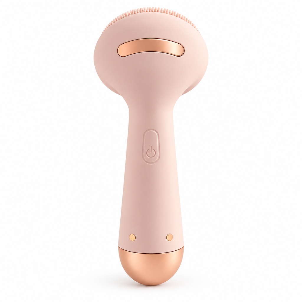 4-i-1 Elektrisk Ansigtsrenser | Soniske Vibrationer & Silikonekontaktpunkter | Ansigtsapparat Med Fire Rense- & Massagetilstande | Vanero