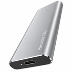 1TB Ekstern SSD | USB-C Tilslutning & Aluminiumlegering | Kompakt Plug-and-Play Solid-State-Drev Til Datalagring & Overførsel | Vanero
