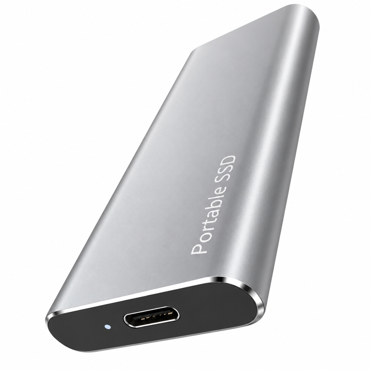 1TB Ekstern SSD | USB-C Tilslutning & Aluminiumlegering | Kompakt Plug-and-Play Solid-State-Drev Til Datalagring & Overførsel | Vanero
