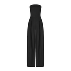 Dame Jumpsuit Let Tekstilmateriale | Regular Fit Stropløs Jumpsuit | Slip-On Design til Hverdagsbrug & Sociale Anledninger | Vanero