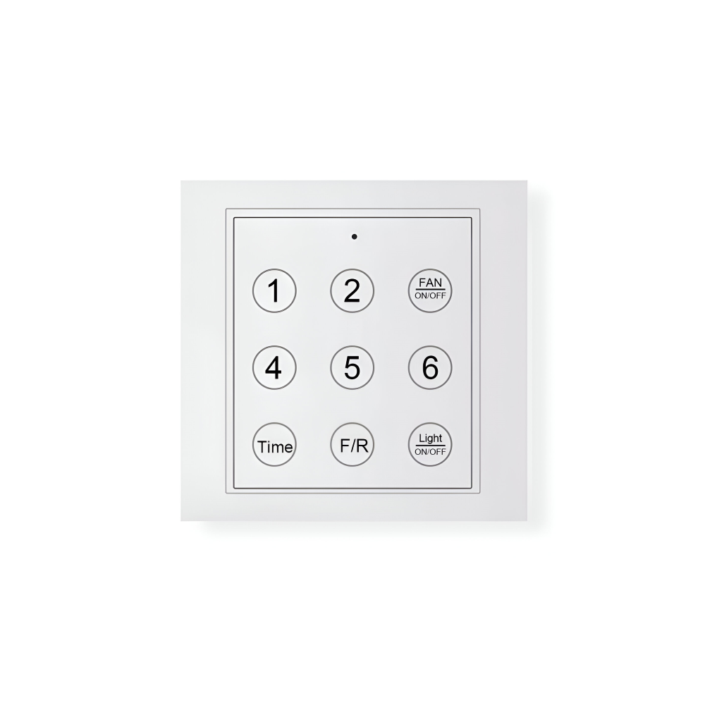 Farverig Blomsterblad Design Loftventilator | Integreret LED Lys | Vanero