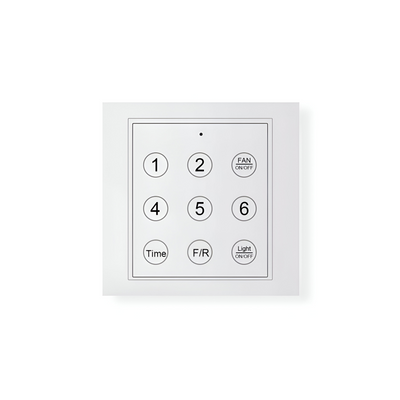 Farverig Blomsterblad Design Loftventilator | Integreret LED Lys | Vanero