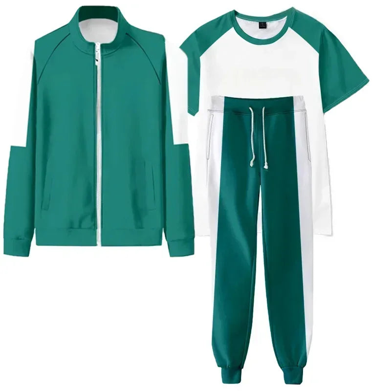 Unisex Kostumesæt Polyester Materiale | Træningsdragt & Maske Design | Halloween, Cosplay & Temafester | Vanero