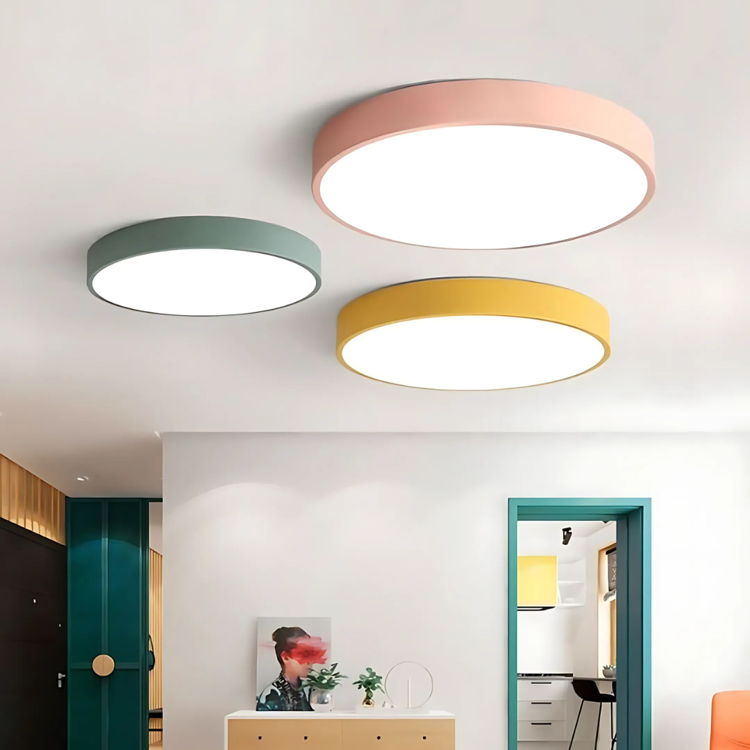 Delos | Scandinavisk Træ LED Plafondlampe med Energieffektiv Belysning | Vanero