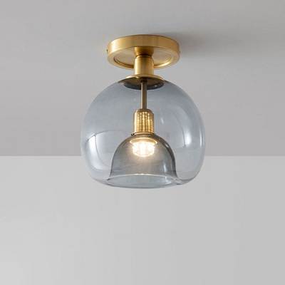 Moderne l grå loftslampe til gangen i glas l Vanero