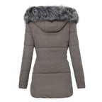 Dame Vinterjakke Polyester | Regular Fit Jakke Med Aftagelig Kunstpelskrave | Til Hverdagsbrug & Vinter | Vanero