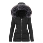Dame Vinterjakke Polyester | Regular Fit Jakke Med Aftagelig Kunstpelskrave | Til Hverdagsbrug & Vinter | Vanero