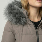 Dame Vinterjakke Polyester | Regular Fit Jakke Med Aftagelig Kunstpelskrave | Til Hverdagsbrug & Vinter | Vanero