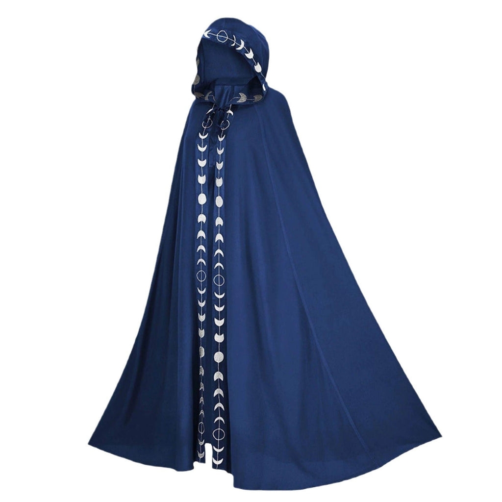 Dame Kostumekappe Med Hætte | Dekorativt Hellangt Design | Kappe Til Halloween, Cosplay & Maskeradefester | Vanero