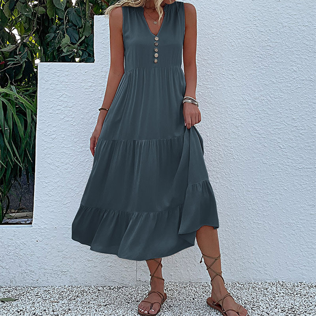 Afslappet Sommerkjole | Minimalistisk & Komfortabel | Vanero