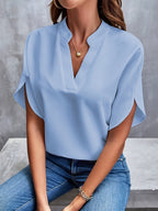 Modure Tekstilmateriale | Regular Fit Damebluse | Enkel Konstruktion til Hverdagsbrug & Fritidsaktiviteter | Vanero