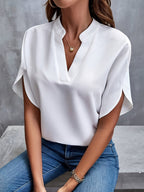 Modure Tekstilmateriale | Regular Fit Damebluse | Enkel Konstruktion til Hverdagsbrug & Fritidsaktiviteter | Vanero