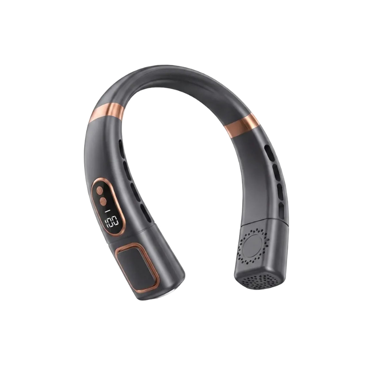 Nakkeventilator | Genopladelig Bladløs USB Ventilator Med 5 Hastigheder | Rejse Og Hverdagsbrug | Vanero