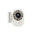 Klemmeventilator | USB Genopladelig Ventilator Med Digitalt Display Og 360° Rotation | Bil Og Skrivebord | Vanero