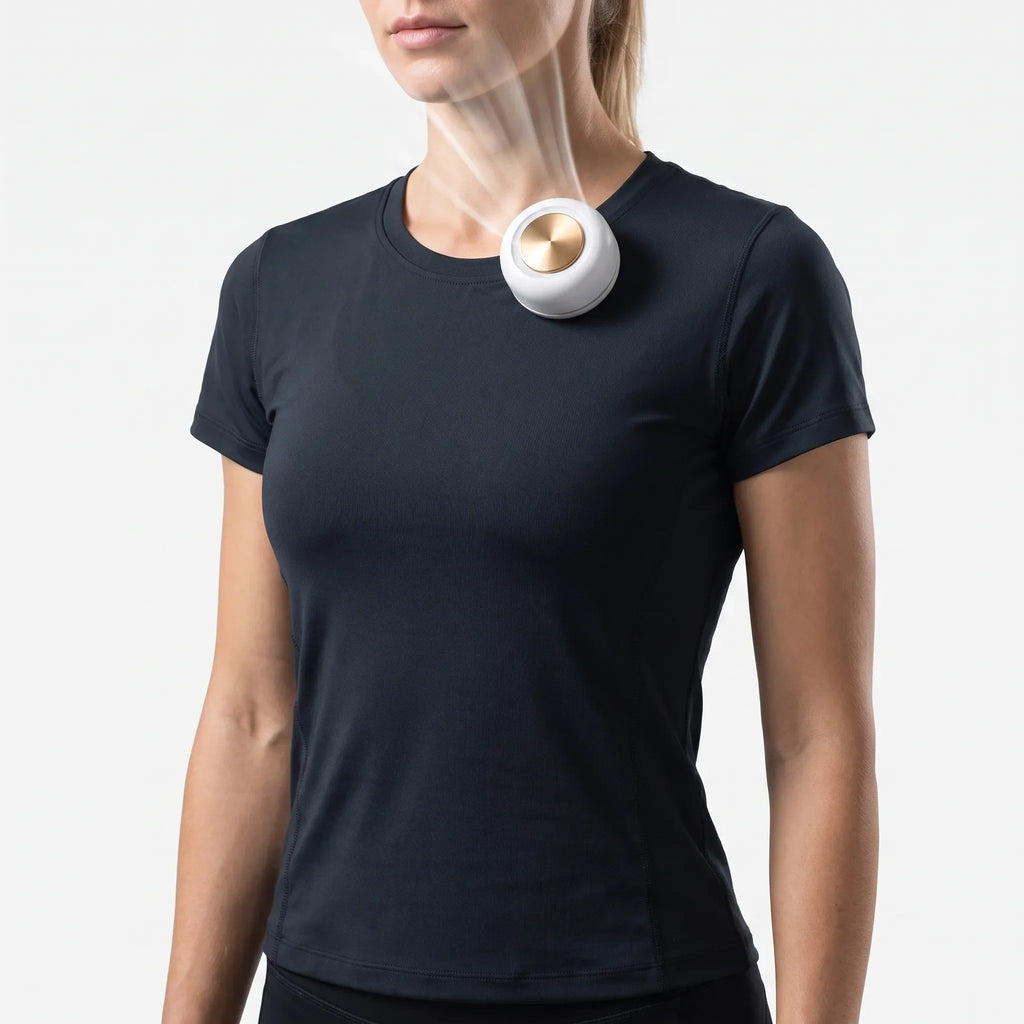 Klemmeventilator | USB Type C Genopladelig Ventilator Med 360° Rotation | Rejse Og Hverdagsbrug | Vanero