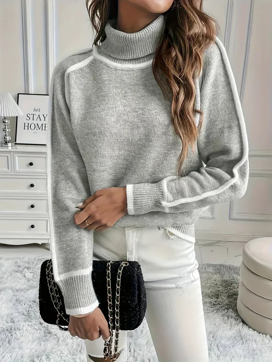 Amalie l Lunt Turtleneck Sweater l Vanero