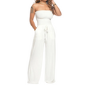 Dame Bandeau Jumpsuit | Ærmeløs Jumpsuit Med Brede Ben I Bomuldsblanding | Sommer Og Festbrug | Vanero