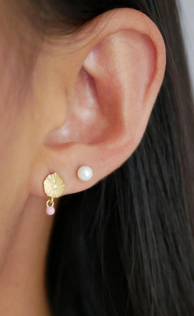 ENAMEL Copenhagen Øreringe / Stud - Coco | Gold Colour | Vanero