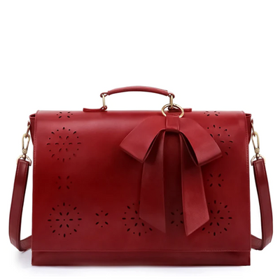 Elegant Skuldertaske | Udsmykket Design | Sløjfe-Dekoration | Vanero