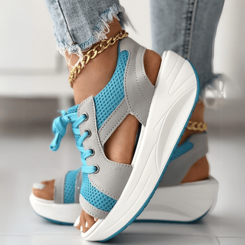 Damesneakers Tekstilblanding | Regular Fit Platform Sneakers | Lav Profil Design til Hverdagsbrug & Casual Aktiviteter | Vanero