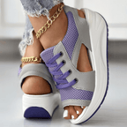 Damesneakers Tekstilblanding | Regular Fit Platform Sneakers | Lav Profil Design til Hverdagsbrug & Casual Aktiviteter | Vanero