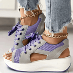 Damesneakers Tekstilblanding | Regular Fit Platform Sneakers | Lav Profil Design til Hverdagsbrug & Casual Aktiviteter | Vanero
