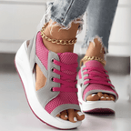 Damesneakers Tekstilblanding | Regular Fit Platform Sneakers | Lav Profil Design til Hverdagsbrug & Casual Aktiviteter | Vanero