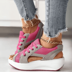 Damesneakers Tekstilblanding | Regular Fit Platform Sneakers | Lav Profil Design til Hverdagsbrug & Casual Aktiviteter | Vanero