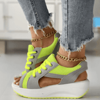 Damesneakers Tekstilblanding | Regular Fit Platform Sneakers | Lav Profil Design til Hverdagsbrug & Casual Aktiviteter | Vanero
