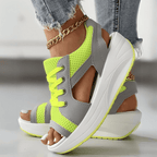 Damesneakers Tekstilblanding | Regular Fit Platform Sneakers | Lav Profil Design til Hverdagsbrug & Casual Aktiviteter | Vanero