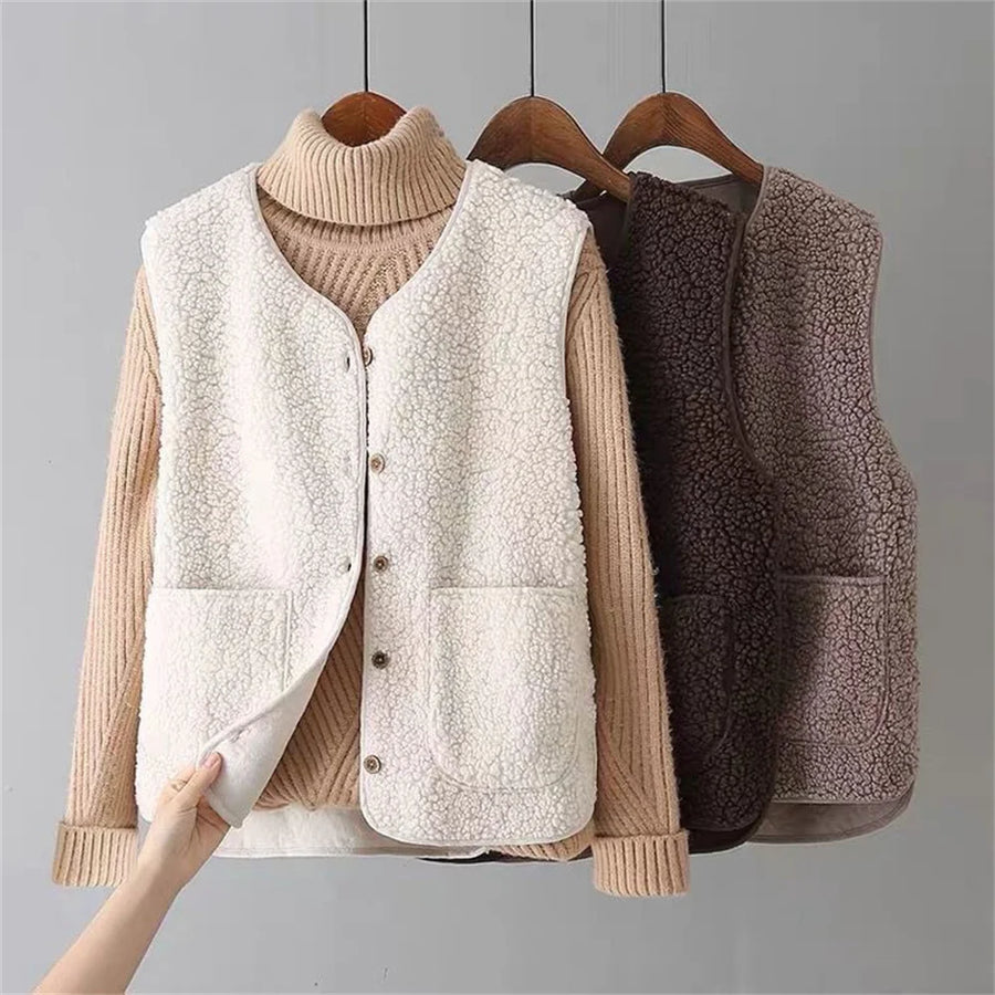 Cardigan Strikmateriale | Regular Fit Strikcardigan | Knaplukning Med Rund Hals til Hverdags- & Lag-På-Lag Brug | Vanero