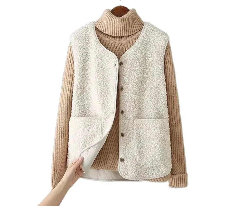 Cardigan Strikmateriale | Regular Fit Strikcardigan | Knaplukning Med Rund Hals til Hverdags- & Lag-På-Lag Brug | Vanero