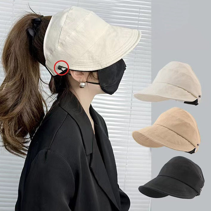 UV Solhat i Polyester & Mesh | Justerbar Pasform Sommerhat | Åben Top Med Bred Skygge til Udendørs Brug | Vanero