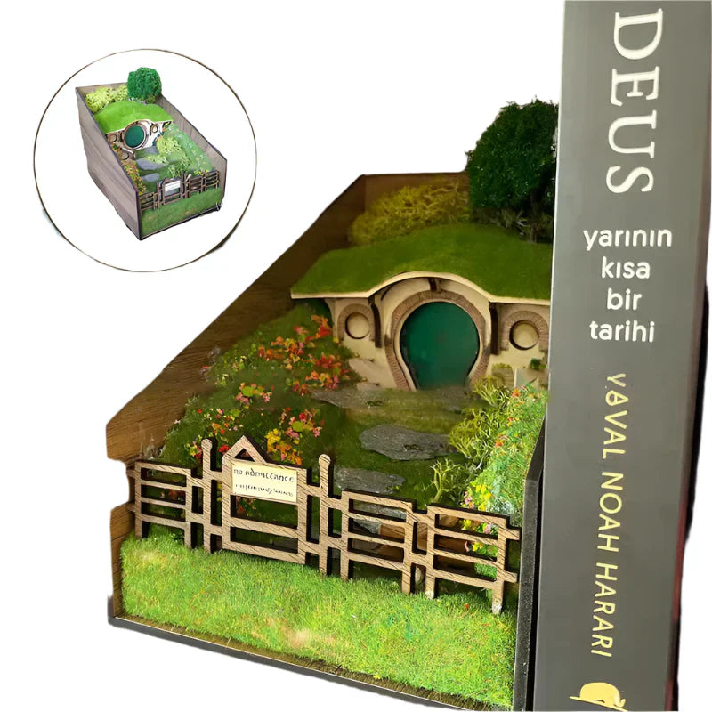 MiniScape Bogstativer | Håndlavede Dekorative Bogholdere med Mikrolandskabsdesign | Vanero