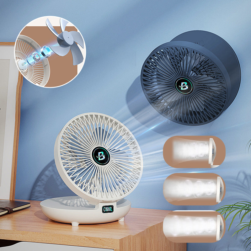 Bærbar Ventilator | ABS Foldbar Ventilator Med Genopladeligt Batteri Og Tre Hastigheder | Hjem Og Rejse | Vanero