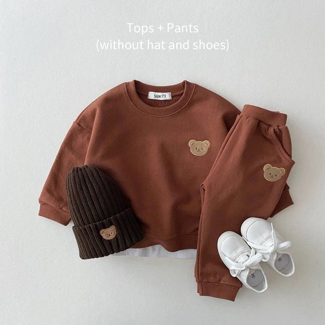 Mini Fashion | Træningssæt Med Bjørne Til Småbørn | Vanero