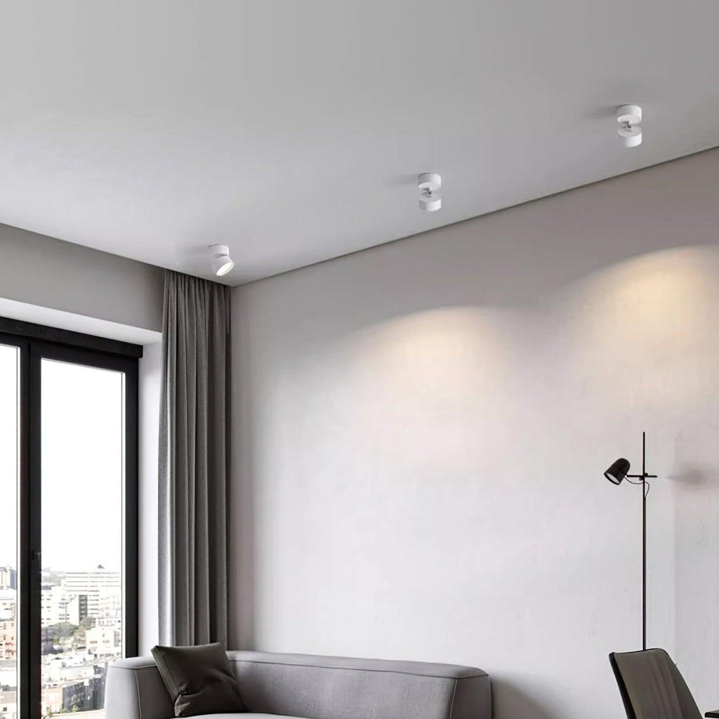 Loftlampe | Overflademonteret LED Lampe Med Matteret Diffuser | Lav Profil Til Indendørs Rum | Vanero