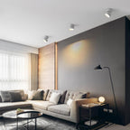 Loftlampe | Overflademonteret LED Lampe Med Matteret Diffuser | Lav Profil Til Indendørs Rum | Vanero