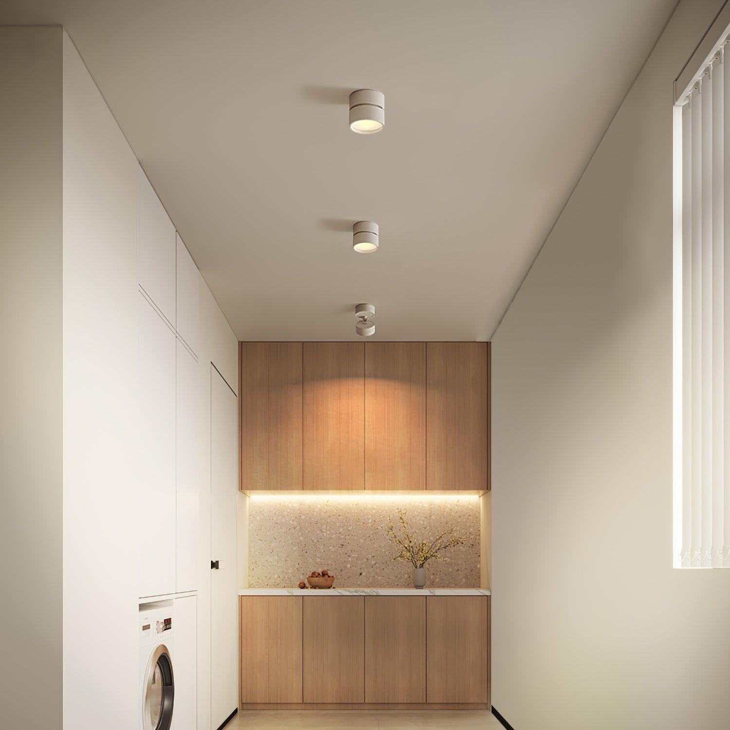 Loftlampe | Overflademonteret LED Lampe Med Matteret Diffuser | Lav Profil Til Indendørs Rum | Vanero