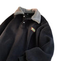 Herre Fleece Pullover Polyester | Regular Fit Sweatshirt Med Knaplukning | Fløjlsdesign Til Hverdagsbrug & Vinter | Vanero